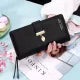 Fashion Leaf pendant Womens long Wallets Female pu zipper coin Purse Hasp money clutch
