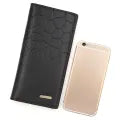 Men Long Wallet PU Leather Slim Wallet Long Clutch Leather Wallet Long Business Male Wallet Coin Purse Men Purse Pouch with Card Holder for Men