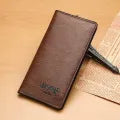New Trendy SLIM PU Leather Long Wallet For Men and Women Cash And Card Holder.