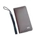 Stylish PU Leather Long Wallets for Women Card Holder Single Zipper Clutch Purses Heart Embroidery Money Bag Wallet For Girls ,